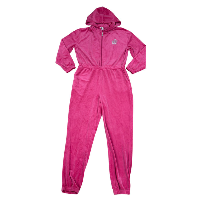 Y2K Juicy Couture Velour Hooded Jumpsuit XL