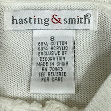 Load image into Gallery viewer, VTG 90s White Knit Floral Embroidered Cardigan Sweater Size S
