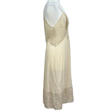 Load image into Gallery viewer, Vanity Fair USA Beige Lace Nylon Slip Dress Size 38

