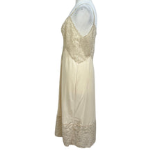 Load image into Gallery viewer, Vanity Fair USA Beige Lace Nylon Slip Dress Size 38
