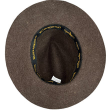 Load image into Gallery viewer, Brown Wool Austrian Fedora Hat Size L European Size Large EUR/58
