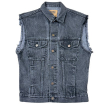 Load image into Gallery viewer, 90s GAP Dark Gray sleeveless Denim Vest Grunge Small
