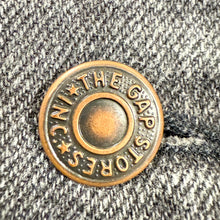 Load image into Gallery viewer, 90s GAP Dark Gray sleeveless Denim Vest Grunge Small
