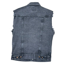 Load image into Gallery viewer, 90s GAP Dark Gray sleeveless Denim Vest Grunge Small
