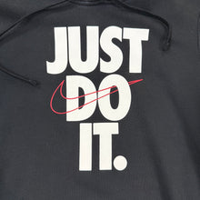 Load image into Gallery viewer, Nike Just Do It Hoodie Black Red Swoosh Logo Pullover Sweatshirt Men’s Size Small
