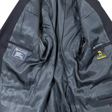 Load image into Gallery viewer, 80s Burberrys for Neiman Marcus 42R 100% Pure Wool Pinstripe Navy Blazer USA
