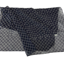 Load image into Gallery viewer, Worth Sheer Navy Blue Rectangle Scarf
