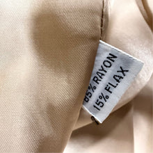Load image into Gallery viewer, VTG 80s does 60s Flax Rayon Shawl Collar Skirt Suit Set
