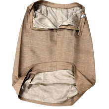 Load image into Gallery viewer, VTG 80s does 60s Flax Rayon Shawl Collar Skirt Suit Set
