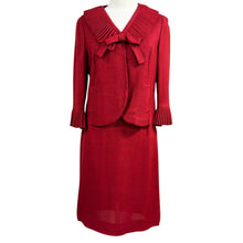 Load image into Gallery viewer, Vintage 60s Red Skirt Suit Size Small
