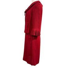Load image into Gallery viewer, Vintage 60s Red Skirt Suit Size Small
