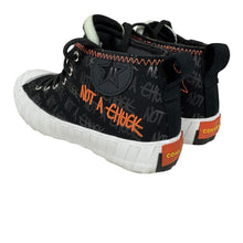 Load image into Gallery viewer, Converse Not A Chuck High Top Sneakers Black/Orange Script Youth Size 5Y Women’s 6.5–7
