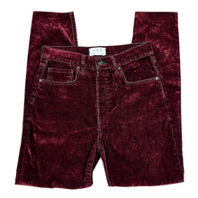 Load image into Gallery viewer, We The Free Free Blood Red Velvet Skinny
