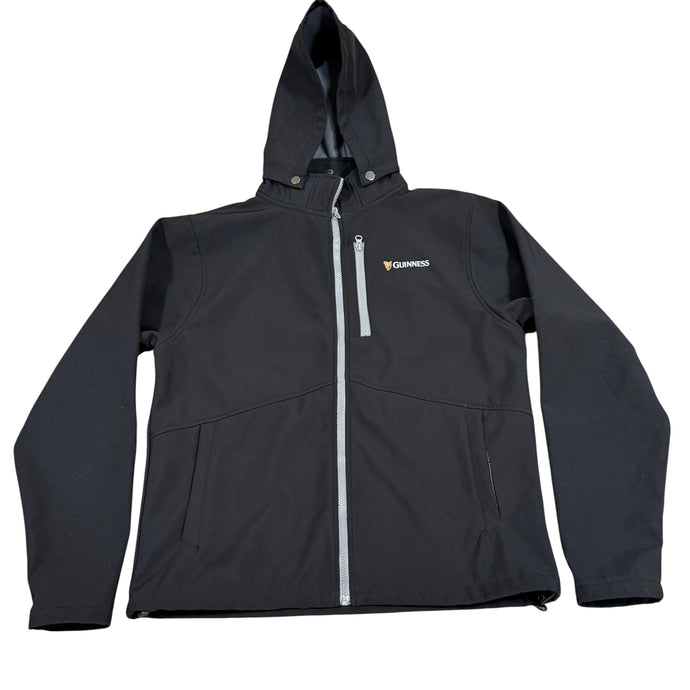 Guinness Soft Shell Fleece Zip up Hooded Jacket