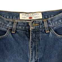 Load image into Gallery viewer, 90s Guess Jeans USA American Tradition Classic Fit Narrow Leg Denim 100 Cotton Size 28
