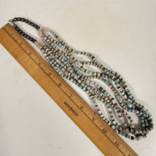 Load image into Gallery viewer, Vintage 925 Multi-Strand Heishe Bench Bead Necklace

