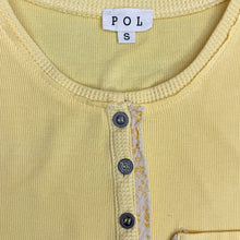 Load image into Gallery viewer, POL Yellow Ribbed Tank Top Size Small
