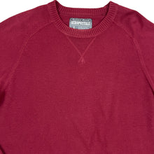 Load image into Gallery viewer, Vintage Burgundy Grunge Pullover Sweater Size Large
