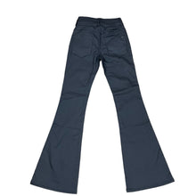 Load image into Gallery viewer, Black Mid Rise Flare Faux Leather Jeans Size 26
