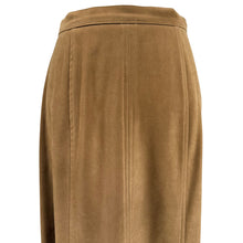 Load image into Gallery viewer, 80s Tan Brown A line Maxi Skirt Size 8 Made in USA Size  Small
