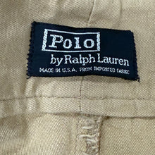 Load image into Gallery viewer, 1980s Polo Ralph Lauren Khaki Shorts Size 38 USA
