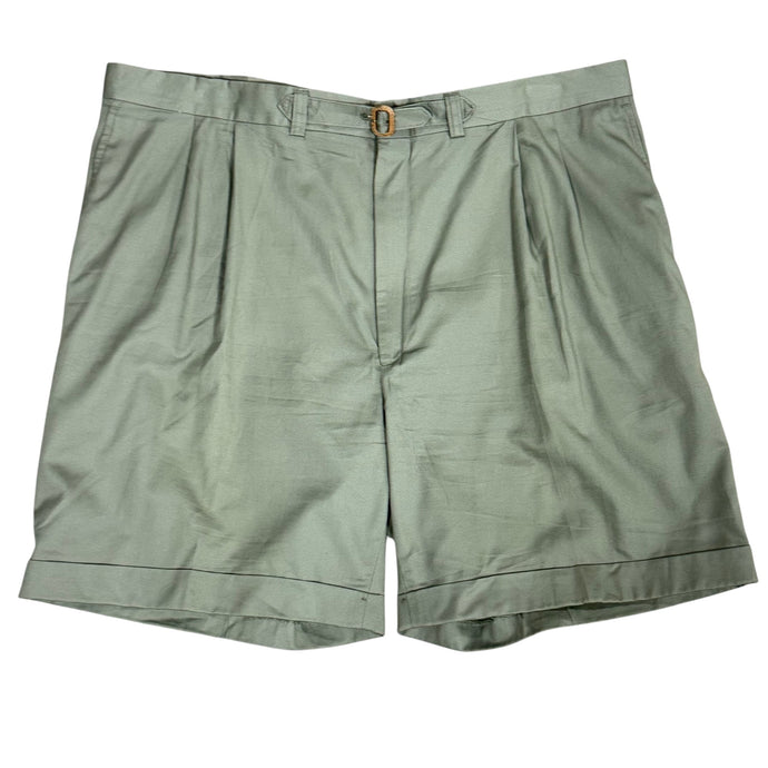 VTG 80s Preppy Pleat Front Cuffed Shorts