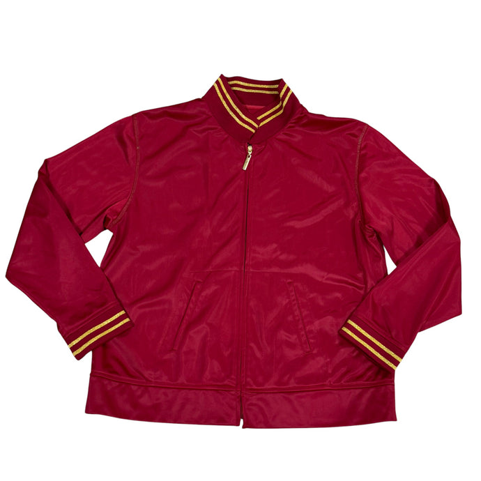 VTG 80s Track Style Jacket Red & Gold
