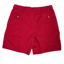 Load image into Gallery viewer, VTG Polo Ralph Lauren Red Chino Pleat Front Shorts USA Size 36 100% Cotton
