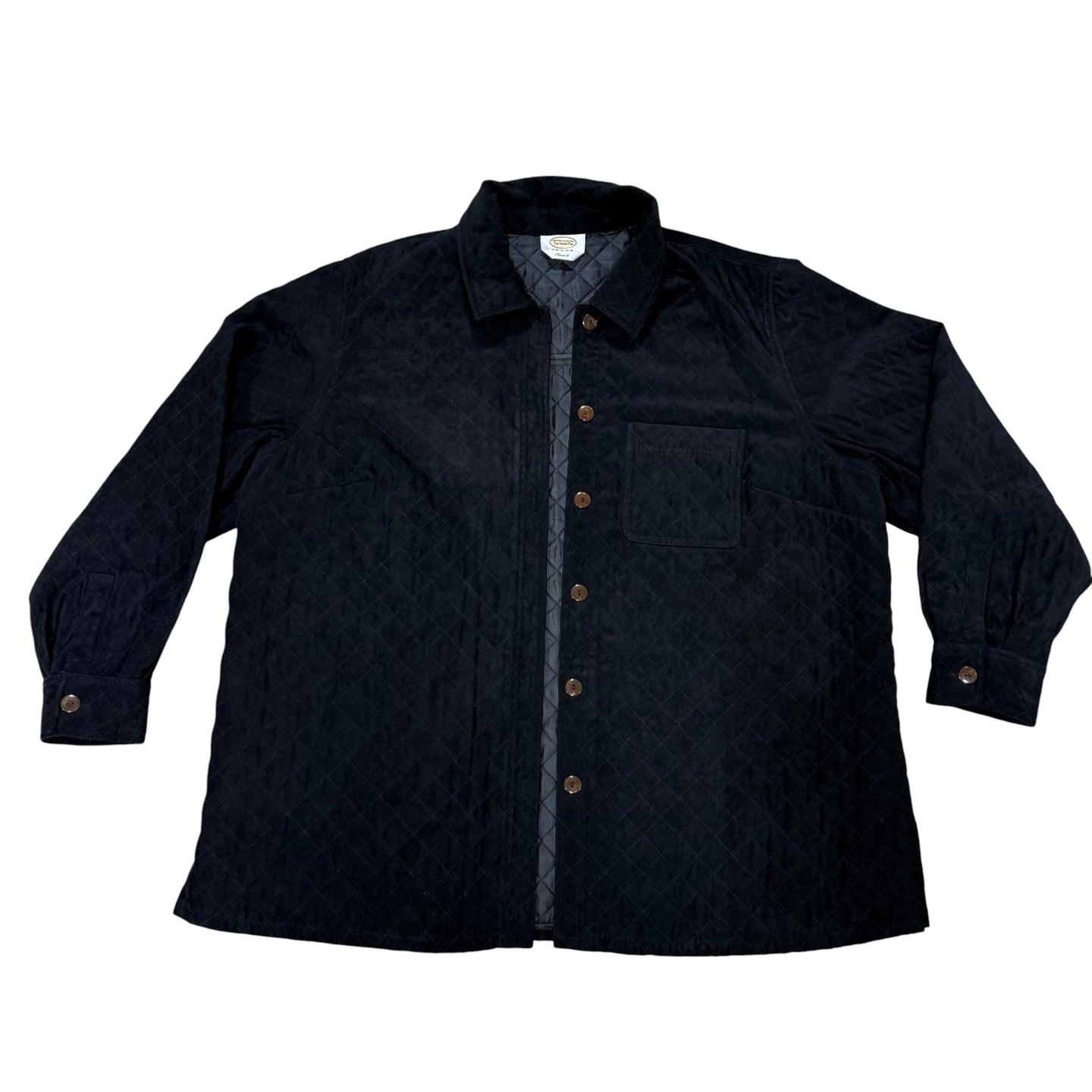 Talbots Quilted Black Shirt Jacket Size 3XL