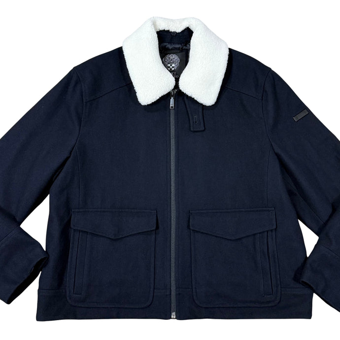 Navy Blue Wool Field Jacket Size XXL