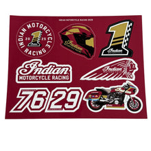 Load image into Gallery viewer, Indian Motorcycle Racing Limited Edition Sticker Sheet 8 x 10
