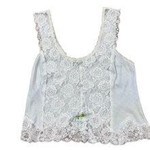 Load image into Gallery viewer, VTG 1970s Lily of France Lace Camisole Top Union Made USA Sleepwear Lingerie Small
