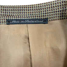 Load image into Gallery viewer, Vintage 90s Zegna Brown Silk Wool Sport Coat Houndstooth Blazer 44
