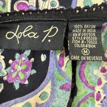 Load image into Gallery viewer, VTG 90s Lola P Boho Paisley Rayon Maxi Skirt Medium
