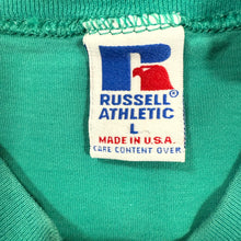 Load image into Gallery viewer, Russell Long Sleeve Cotton Logo Crewneck Teal Green USA Large
