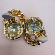 Load image into Gallery viewer, Vintage Anne Klein AK Lion Head Doorknocker Clip-On Earrings
