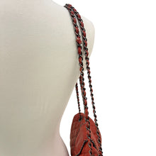 Load image into Gallery viewer, Big Buddha Womens Purse Bag Tote 13 Wide 9.5&quot; High Red Quilted Chain Strap Long
