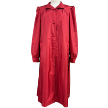 Load image into Gallery viewer, Vintage 80s Red Ladies Trench Coat Medium/Large Chest 40
