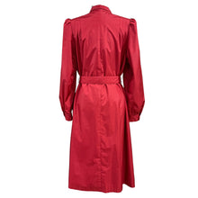 Load image into Gallery viewer, Vintage 80s Red Ladies Trench Coat Medium/Large Chest 40
