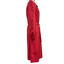 Load image into Gallery viewer, Vintage 80s Red Ladies Trench Coat Medium/Large Chest 40
