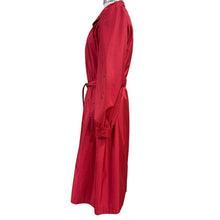 Load image into Gallery viewer, Vintage 80s Red Ladies Trench Coat Medium/Large Chest 40

