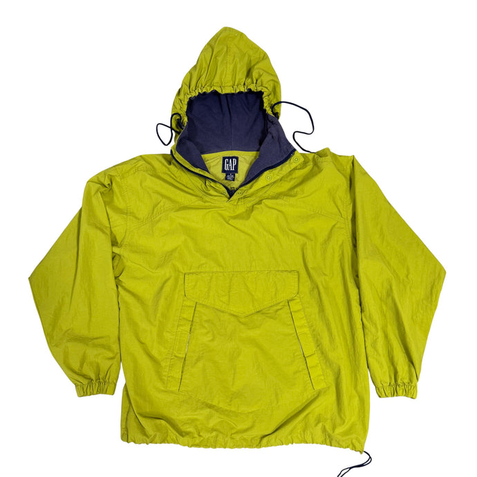VTG GAP Lime Green Anorak Windbreaker Size Small