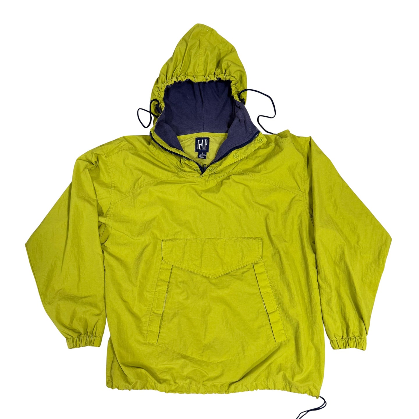 VTG GAP Lime Green Anorak Windbreaker Size Small
