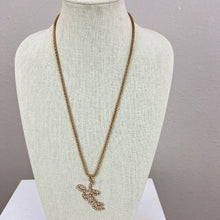 Load image into Gallery viewer, Betsey Johnson Love Rhinestone Pendant Necklace 30&quot;
