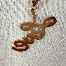 Load image into Gallery viewer, Betsey Johnson Love Rhinestone Pendant Necklace 30&quot;

