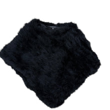 Load image into Gallery viewer, Lafayette 148 New York Black Ostrich Feather Style Capelet
