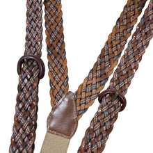 Load image into Gallery viewer, Vintage Western Braided Leather Suspenders Regular 40-44
