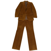 Load image into Gallery viewer, VTG 70s 80s Rust Brown Corduroy Suit by Sears Roebuck 42R 35W
