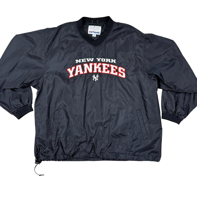 Majestic 90s New York Yankees Pullover Windbreaker Size XXL
