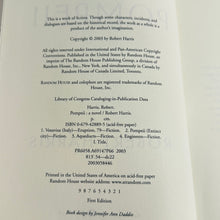 Load image into Gallery viewer, Pompeii by Robert Harris — 2003 First Edition, First Printing Hardcover
